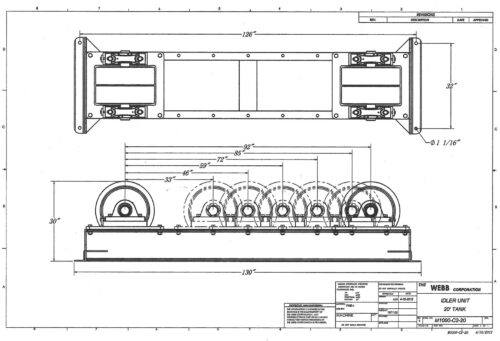 M1000-20 Heavy Duty Turning Roll Detailed Specifications